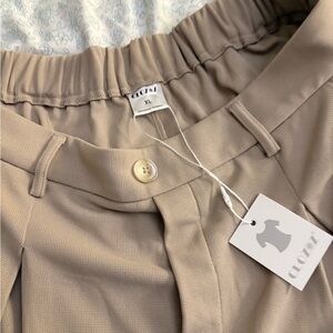 Women's Wide Leg Pants - Tan